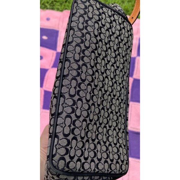 vintage y2k Coach backpack  6342 Legacy Signature C black grey Jacquard - Picture 9 of 11